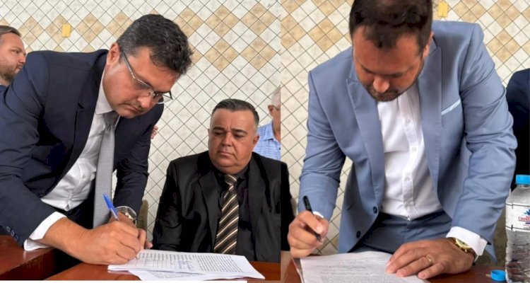 Prefeito Tiago Pacheco e seu vice Fernando  Vieira tomam posse em Petrolina de Goiás