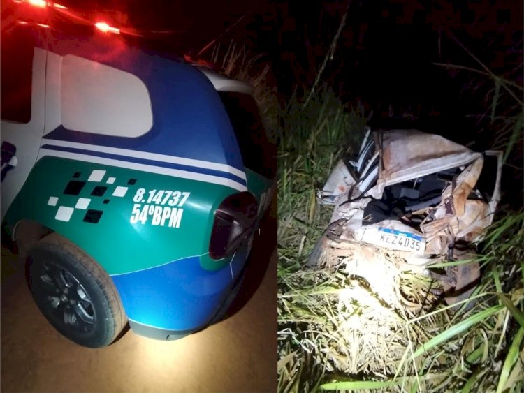 Polícia Militar e SAMU atuam em grave acidente  na GO 080 entre Petrolina e São Francisco de Goiás
