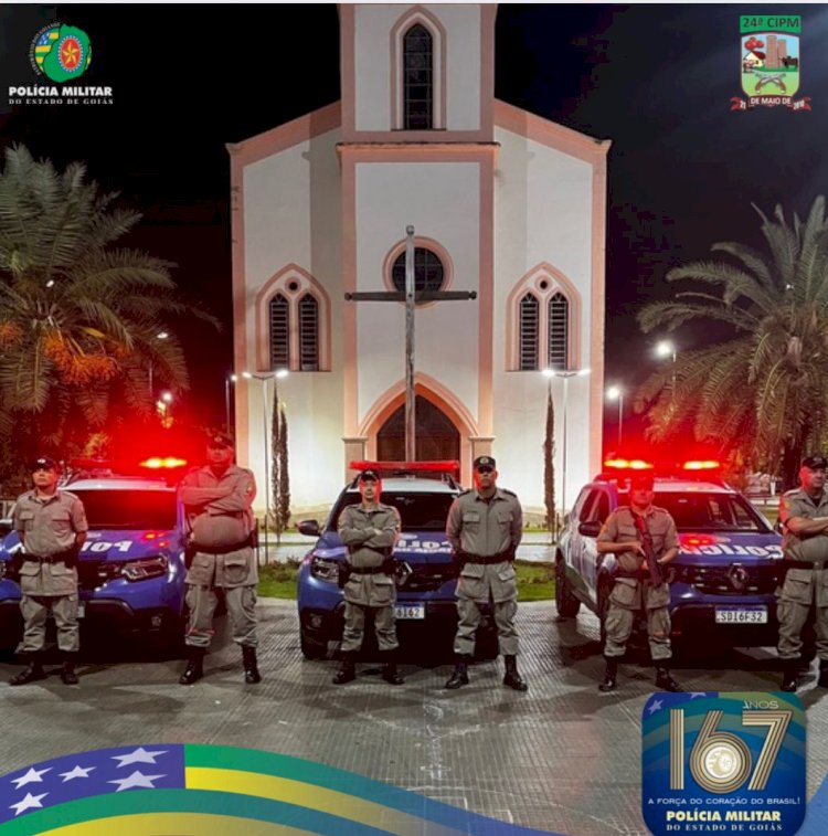 24ª CIPM intensifica o policiamento ostensivo e  preventivo na cidade de Campo Limpo de Goiás